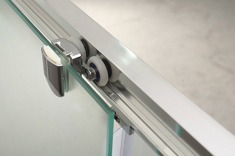 Душевая дверь BelBagno UNO 195-BF-2 180 стекло рифленое/профиль хром купить в интернет-магазине Sanbest