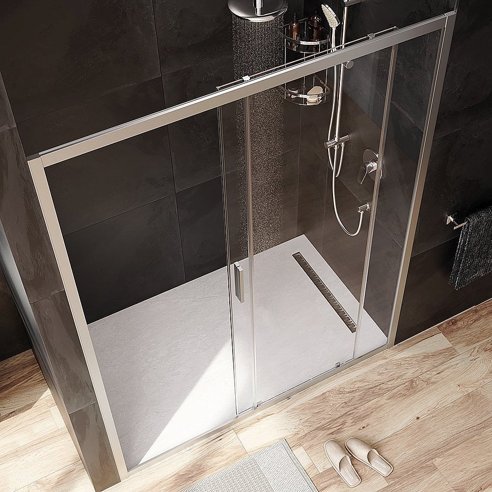 Душевая дверь AM.PM GEM W90G 150 прозрачная/хром матовый купить в интернет-магазине Sanbest