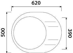Мойка кухонная Kaiser KGMO-6250-W белая купить в интернет-магазине сантехники Sanbest