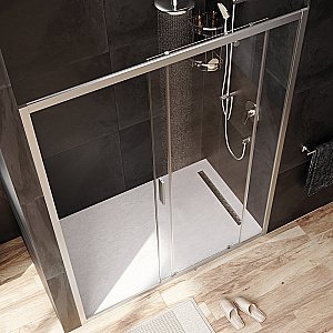 Душевая дверь AM.PM GEM W90G 150 прозрачная/хром матовый купить в интернет-магазине Sanbest