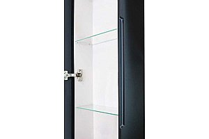 Зеркальный шкаф ART&MAX Lecce 36 AM-Lec-360-1560-1D-DS-F-Nero купить в интернет-магазине сантехники Sanbest