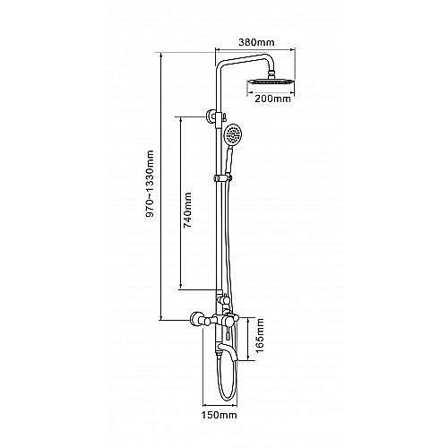 Душевая система Melana 1001P купить в интернет-магазине сантехники Sanbest