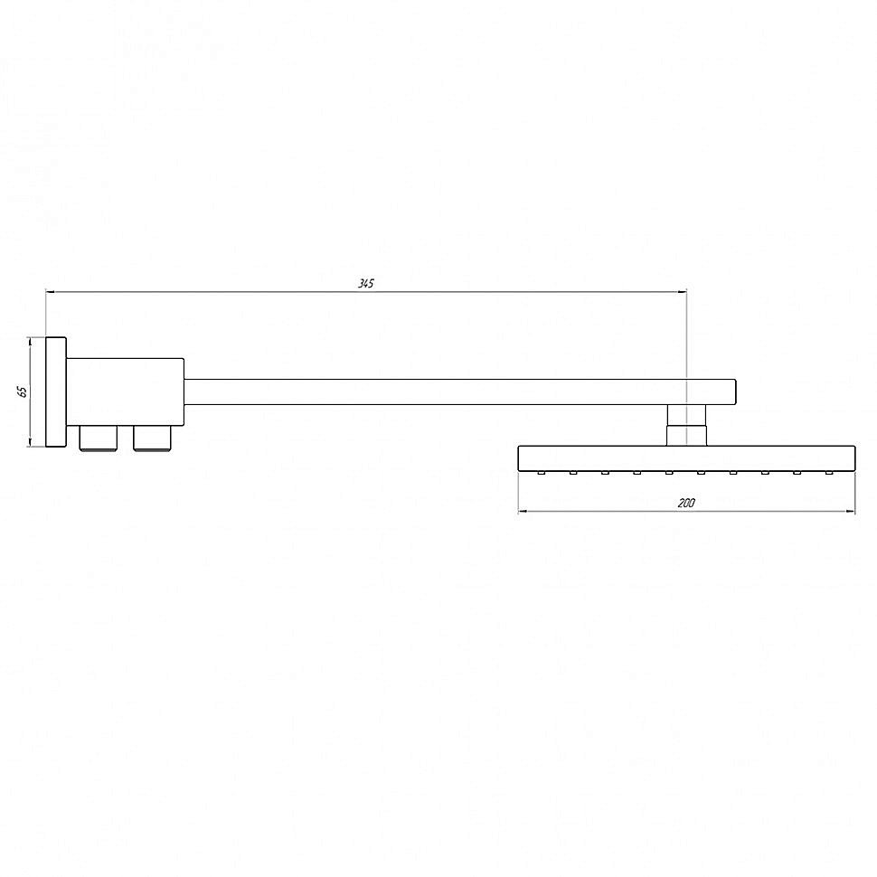 Верхний душ PAINI Milano 50CR759TCASQET9 хром купить в интернет-магазине сантехники Sanbest