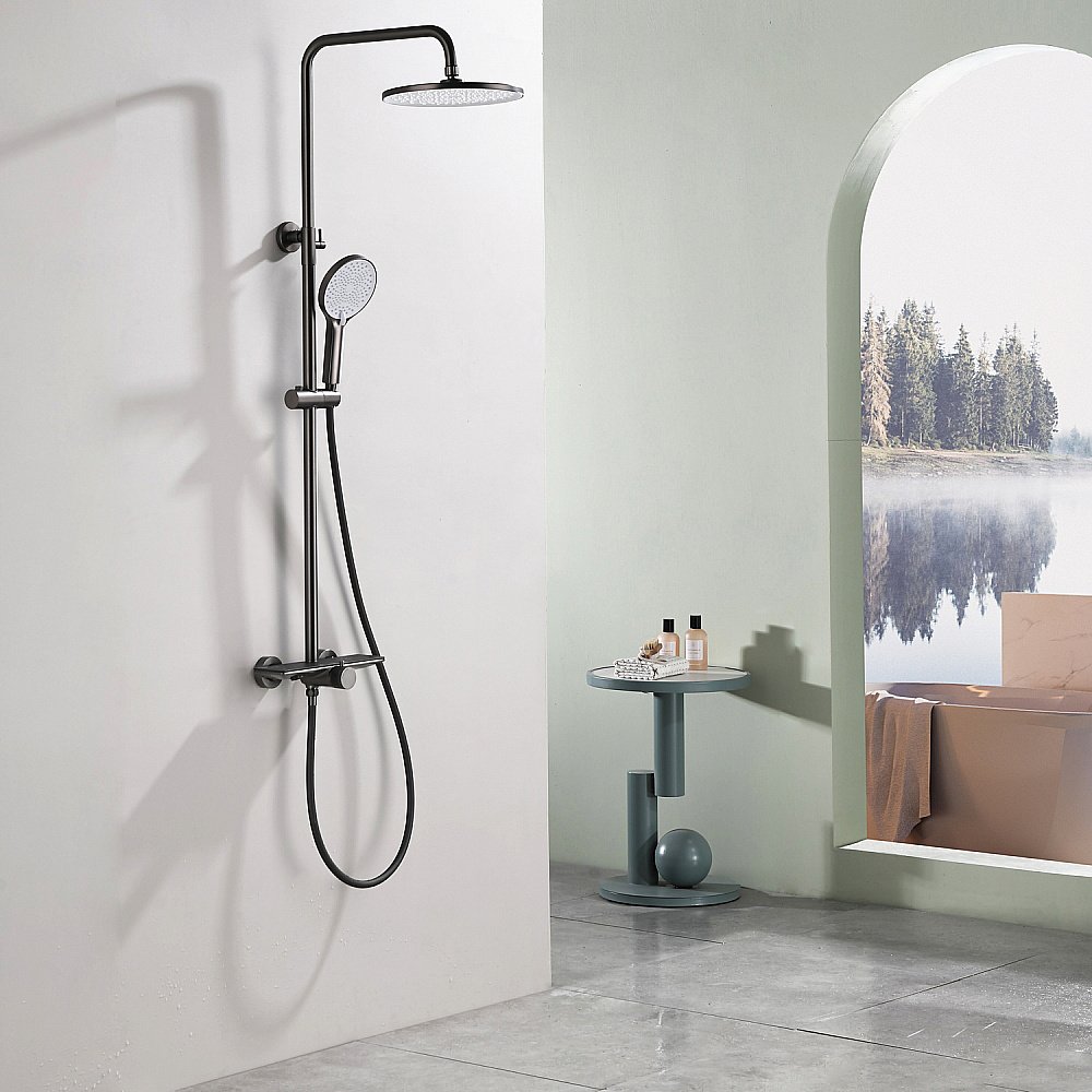 Душевая система Black&white Gravity GL-9104-C хром купить в интернет-магазине сантехники Sanbest