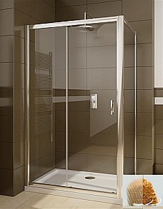 Душевой уголок Radaway Premium Plus DWJ+S 150х70 стекло текстурное/профиль хром купить в интернет-магазине Sanbest