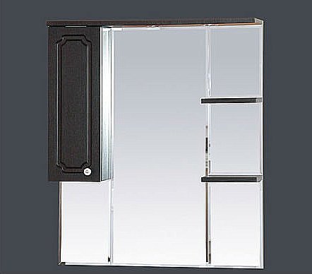 Зеркало со шкафом Misty Александра 85 ВЕНГЕ в ванную от интернет-магазине сантехники Sanbest