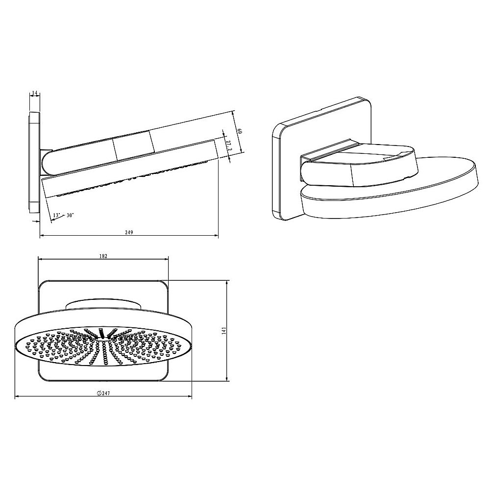 Душевая система Vincea Inspire VSFW-4I211RCH хром купить в интернет-магазине сантехники Sanbest