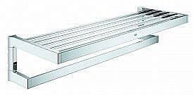 Полка с полотенцедержателем Grohe Selection Cube 40804000 купить в интернет-магазине сантехники Sanbest