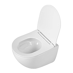 Унитаз подвесной BelBagno Amanda-Tor BB051CH-TOR-FC/SC белый, безободковый, слив-торнадо купить в интернет-магазине Sanbest