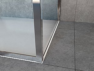 Душевой уголок Vincea Garda VSR-1G29017CH 170x90 стекло шиншилла/профиль хром купить в интернет-магазине Sanbest