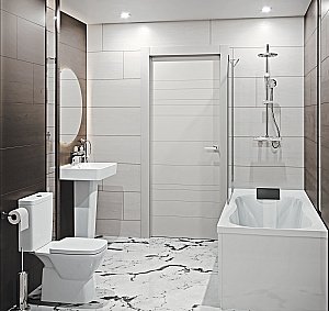 Раковина Акватон Нео 55 1WH302185 белая купить в интернет-магазине Sanbest