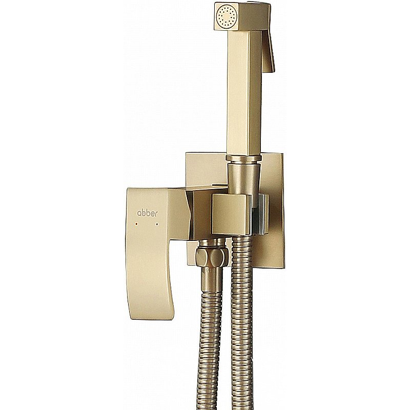 Гигиенический душ Abber Wasserfall AF8625G никель матовый купить в интернет-магазине сантехники Sanbest