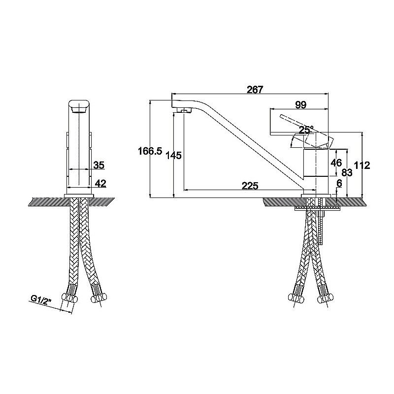 Смеситель для кухни Kaiser Sonat 34033 купить в интернет-магазине сантехники Sanbest