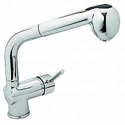 Смеситель для кухни с выдвижным изливом GPD ESPINA MES70 купить в интернет-магазине сантехники Sanbest