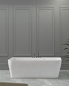 Ванна из искусственного камня ABBER Stein AS9616 170х80 белая матовая купить в интернет-магазине Sanbest