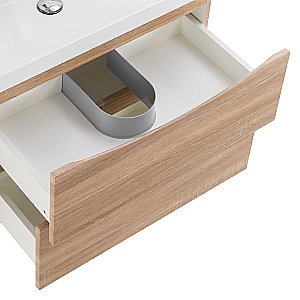 Тумба с раковиной Belbagno MARINO 70 подвесная Rovere Bianco для ванной в интернет-магазине Sanbest