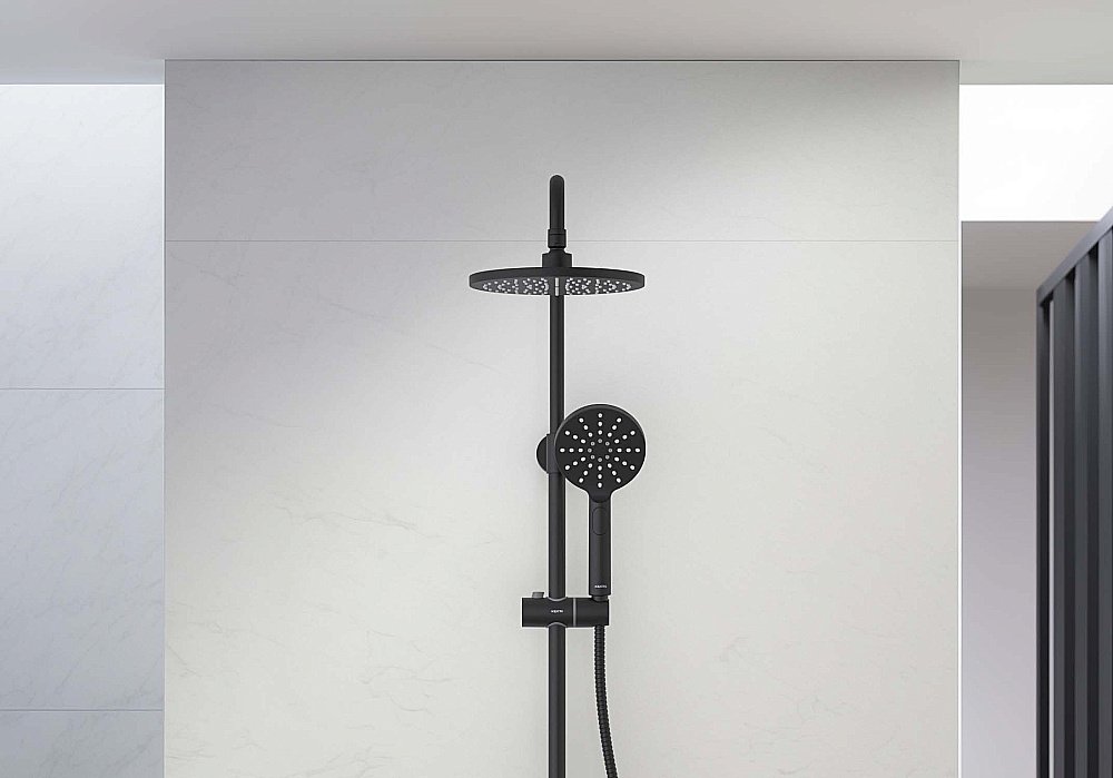 Душевая система Aquatek ЕВРОПА AQ2343MB черная матовая купить в интернет-магазине сантехники Sanbest