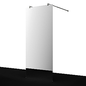 Душевое ограждение WasserKRAFT Vechte 60W44GR-MR 100 фиксатор графит/стекло зеркальное купить в интернет-магазине Sanbest