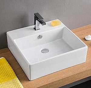 Раковина подвесная Artceram Quadro 50 QUL002 01 00 белая купить в интернет-магазине Sanbest