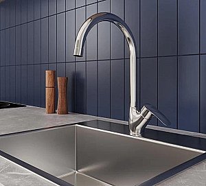 Смеситель для кухни Milardo Rora RORSB0JM05 хром купить в интернет-магазине сантехники Sanbest