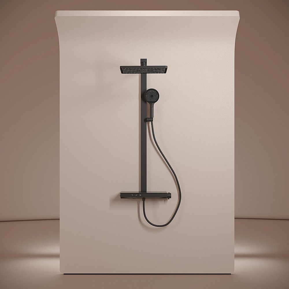 Душевая система Sancos Vos SC6100MB черная матовая купить в интернет-магазине сантехники Sanbest