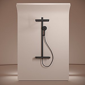 Душевая система Sancos Vos SC6100MB черная матовая купить в интернет-магазине сантехники Sanbest