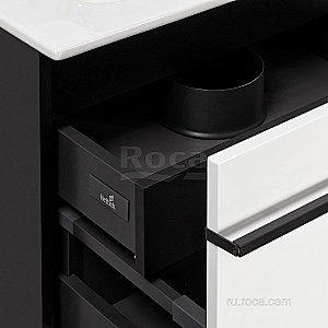 Тумба с раковиной Roca Aneto 857430806 80 белый для ванной в интернет-магазине Sanbest