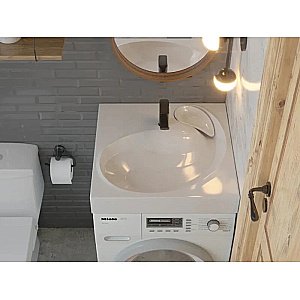 Раковина на стиральную машину Jorno Buta 60,5 4627173210348 белая купить в интернет-магазине Sanbest