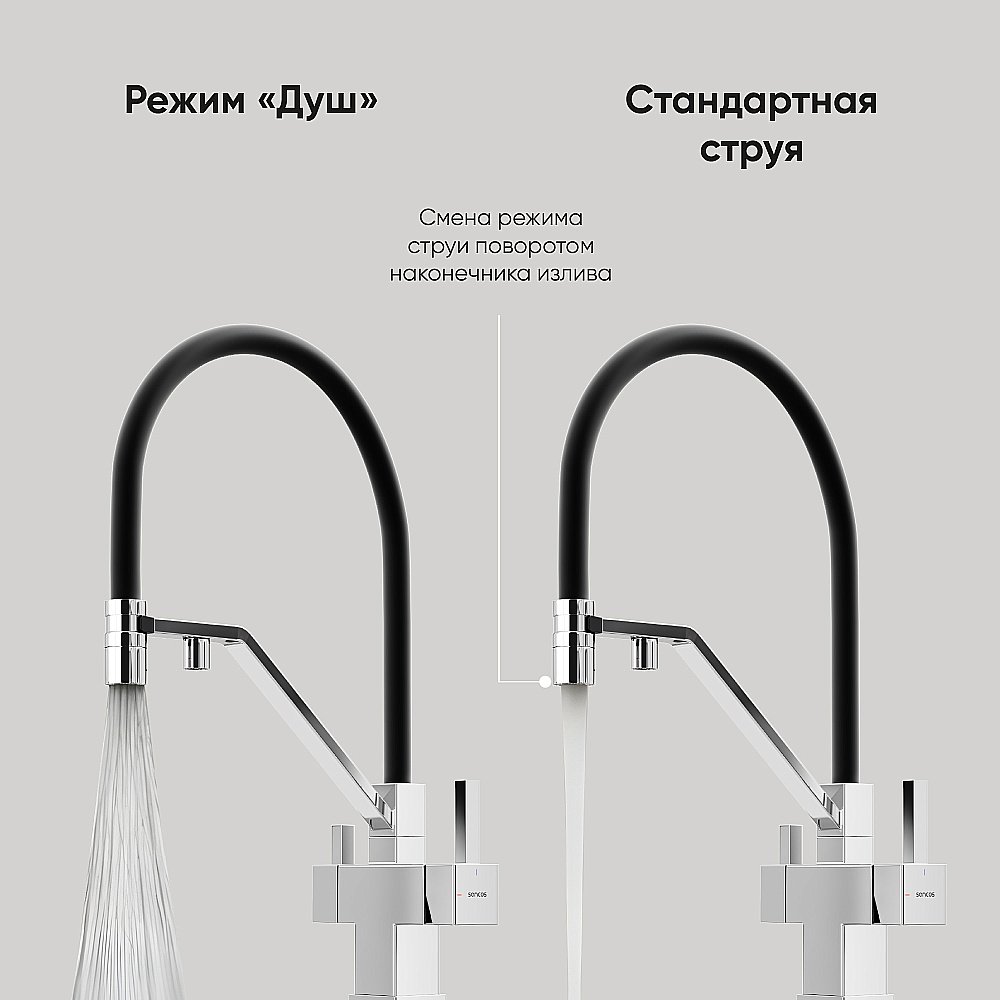 Смеситель для кухни Sancos Loro SC4007CH хром купить в интернет-магазине сантехники Sanbest