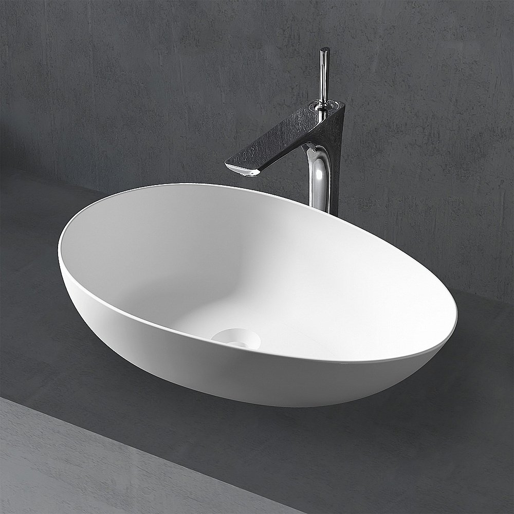 Раковина накладная ABBER Stein AS2615 60 белая матовая купить в интернет-магазине Sanbest