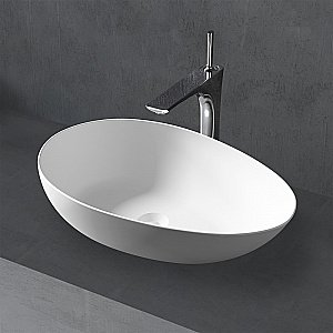 Раковина накладная ABBER Stein AS2615 60 белая матовая купить в интернет-магазине Sanbest