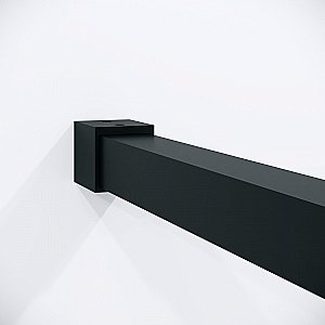 Душевая перегородка Niagara Nova 120 NG-582-12BLACK профиль черный матовый/стекло белый градиент купить в интернет-магазине Sanbest