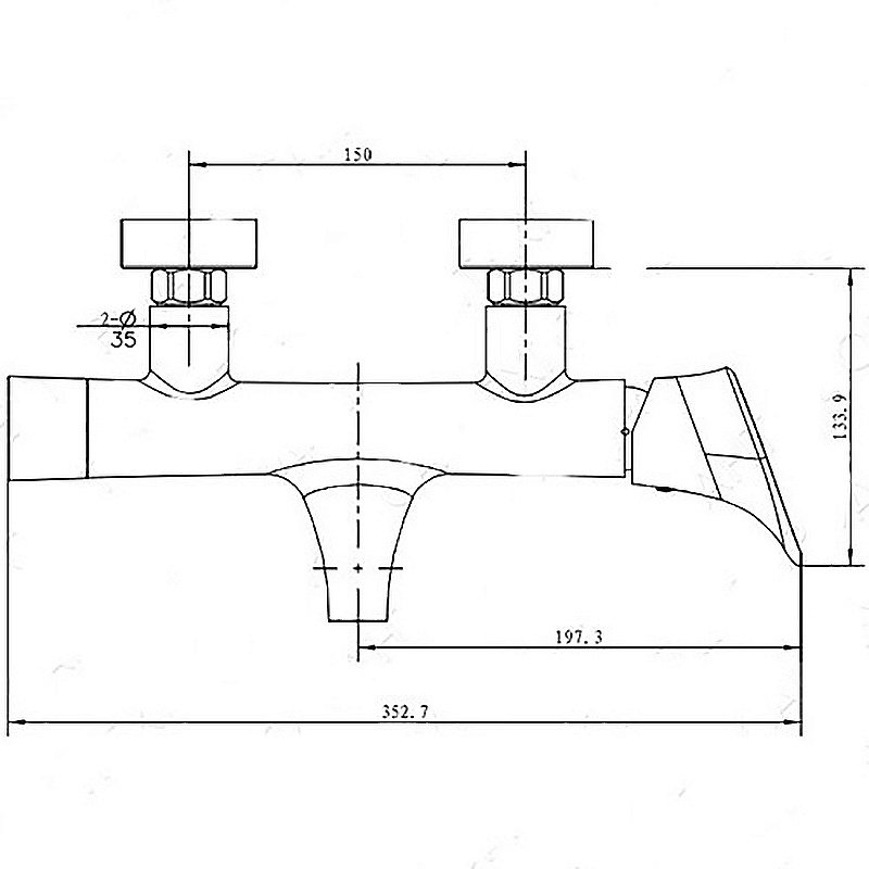Смеситель для ванны Kaiser Calla 71022 купить в интернет-магазине сантехники Sanbest