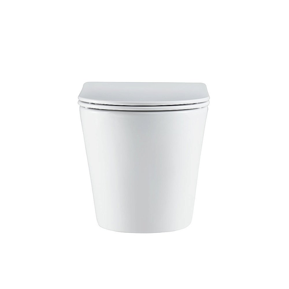 Унитаз Vincea Piatti VT1-11T безободковый, смыв торнадо, с крышкой микролифт, белый купить в интернет-магазине Sanbest