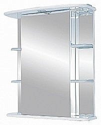 Зеркальный шкаф Misty Магнолия 55 белый левое купить в интернет-магазине сантехники Sanbest