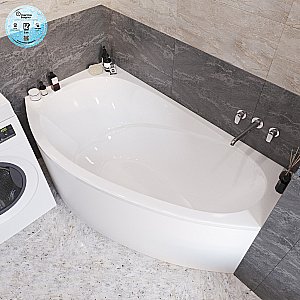 Ванна из искусственного камня Marmo Bagno Турин 170х95 MB-T170-95 белая купить в интернет-магазине Sanbest