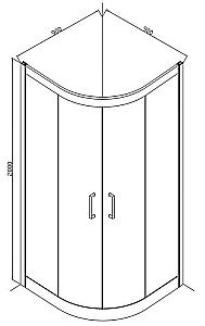 Душевой уголок Bravat STREAM BS090.1203S 90х90 стекло прозрачное/профиль хром купить в интернет-магазине Sanbest