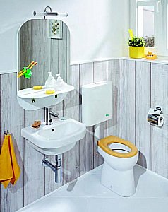 Унитаз детский Jika BABY 8.2203.7.000.000.1 вертикальный выпуск белый купить в интернет-магазине Sanbest