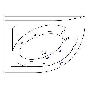 Ванна акриловая Excellent Aquarella LINE WAEX.ARL17.LINE.WH 170х110 белая купить в интернет-магазине Sanbest