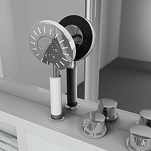 Душевая кабина Grossman Alba 90х90 GR121 стекло прозрачное/профиль белый купить в интернет-магазине Sanbest