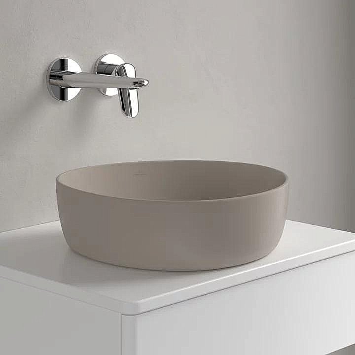 Раковина накладная Villeroy&Boch Antao 40 4A7240AM миндальный купить в интернет-магазине Sanbest
