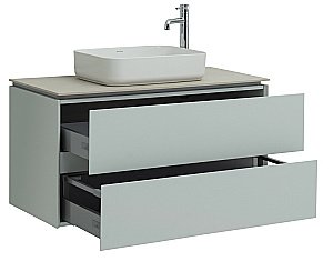 Тумба с раковиной Allen Brau Infinity 100 1.21003.PWM папирус матовый для ванной в интернет-магазине Sanbest