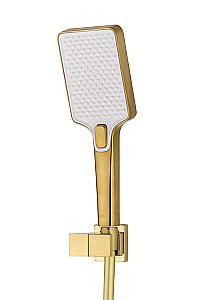 Смеситель для ванны с душем WONZON & WOGHAND CUBE, Брашированное золото (WW-88639016- BG) купить в интернет-магазине сантехники Sanbest