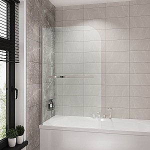 Шторка для ванны Grossman GR-104/2 100 прозрачная/хром купить в интернет-магазине Sanbest