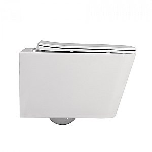 Унитаз подвесной ABBER Rechteck AC1201 с крышкой микролифт, безободковый, купить в интернет-магазине Sanbest