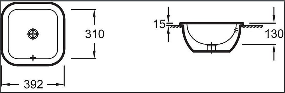 Раковина Jacob Delafon VOX 40 EYF102-00 белая купить в интернет-магазине Sanbest