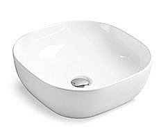 Раковина накладная Gid Geometrico 42,5 D1301 51180 белая купить в интернет-магазине Sanbest