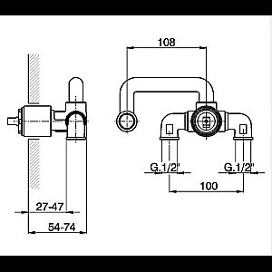 Внутренняя часть смесителя Cisal Less New ZA02551004 купить в интернет-магазине сантехники Sanbest