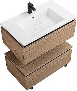 Тумба с раковиной Cezares Slider 80 SLIDER-800-1C-SO-RT дуб тангент для ванной в интернет-магазине Sanbest