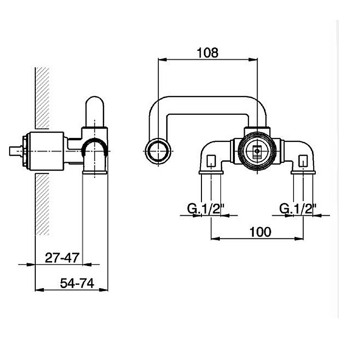 Внутренняя часть смесителя Cisal Less New ZA02551004 купить в интернет-магазине сантехники Sanbest